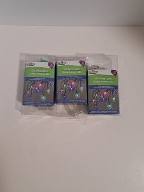 Lot of 3 Garden Collection LED String Lights  Butterfly Battery Powered NEW